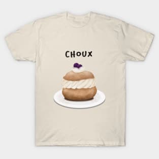 Blueberries Choux Pastry Illustration T-Shirt
